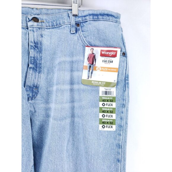 Wrangler Regular Fit Jeans Men's Size 40x32 Flex - Picture 5 of 10